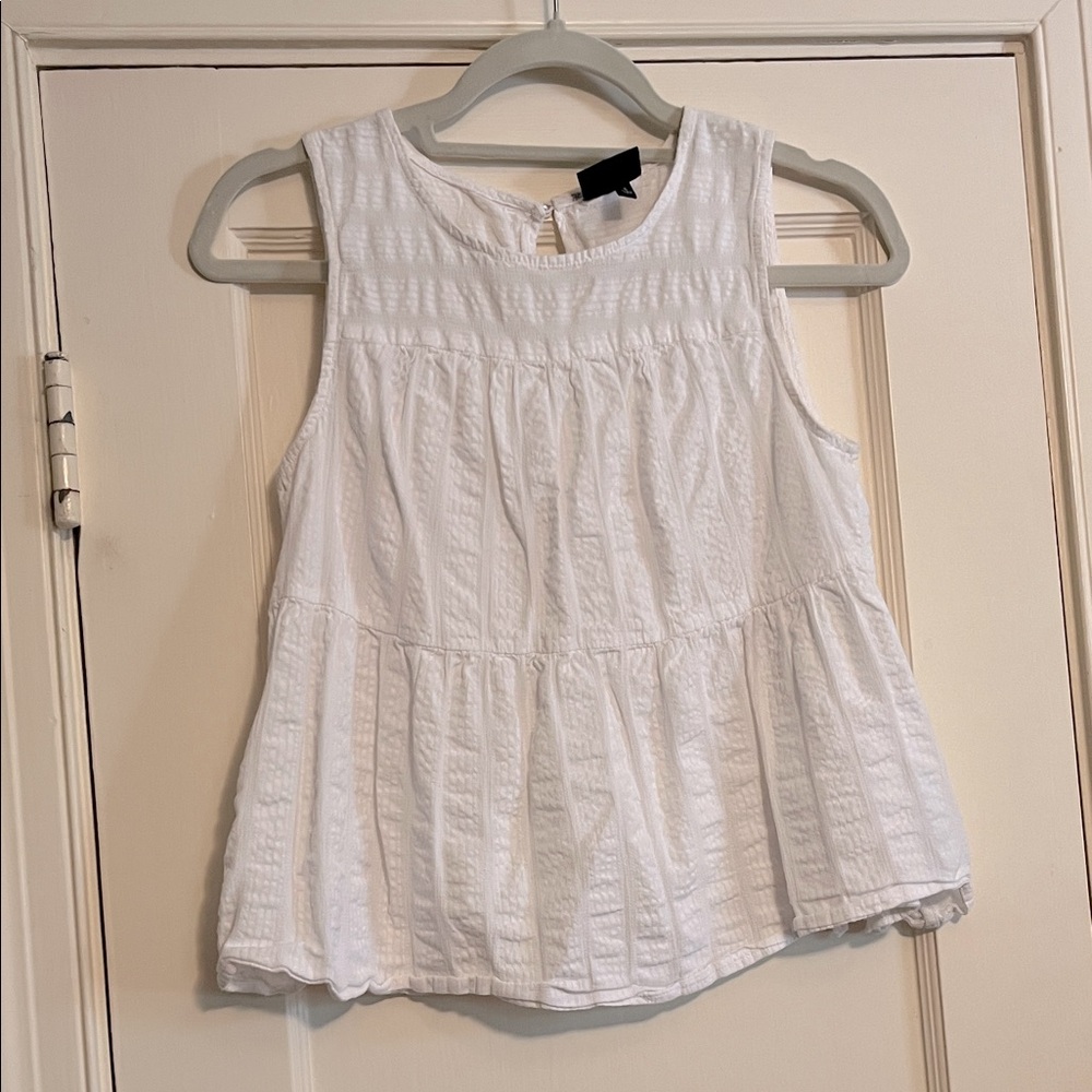 Who What Wear white sleeveless top